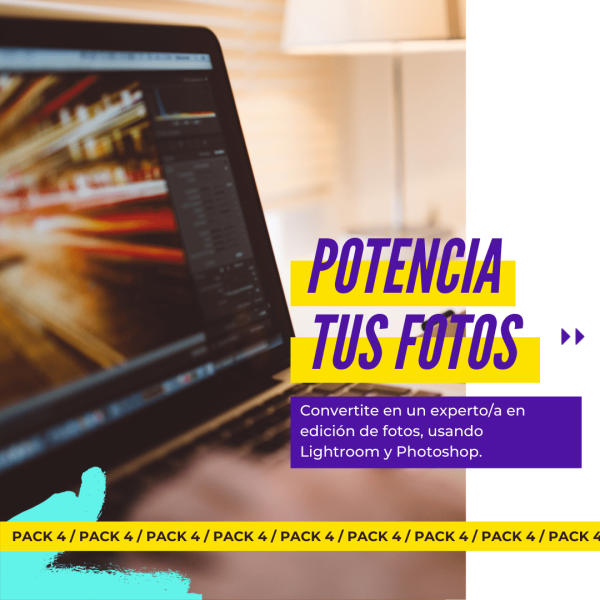 PACK 4 - Potencia tus fotos - (Incluye 3 talleres Onlines)